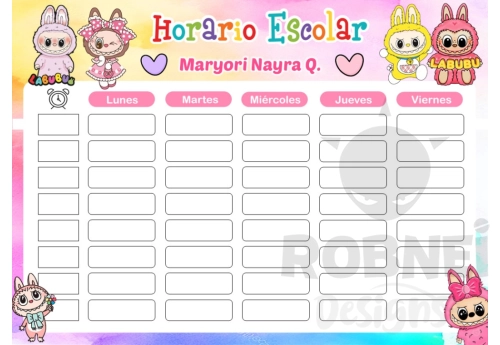 Labubu Horario Escolar